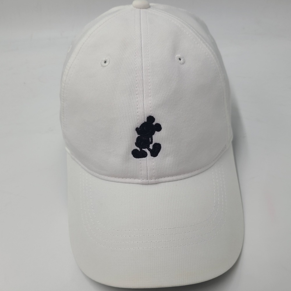Nike Hat Adjustable White Black Mickey Mouse Logo Disney Parks Golf Casual Men